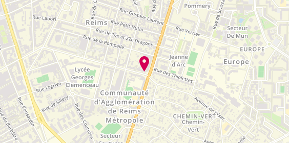 Plan de Easy Conduite, 69 avenue Georges Clémenceau, 51100 Reims