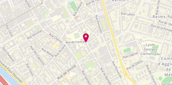 Plan de Auto-école des Sacres, 6 Rue du Barbâtre, 51100 Reims