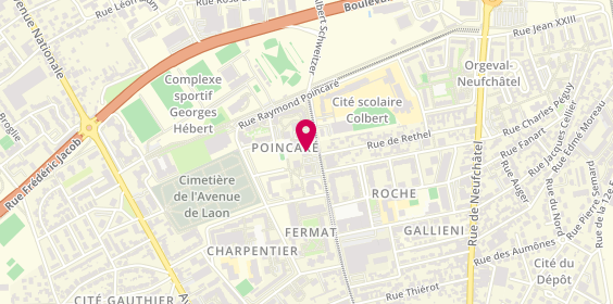 Plan de Auto-ecole-orgeval, 41 Rue du Dr Albert Schweitzer, 51100 Reims