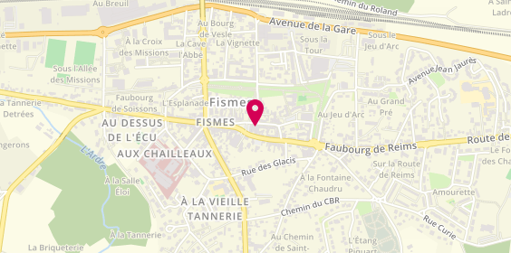 Plan de Ecole de Conduite Pascal, 2 Bis Rue des Comtes Thibault, 51170 Fismes