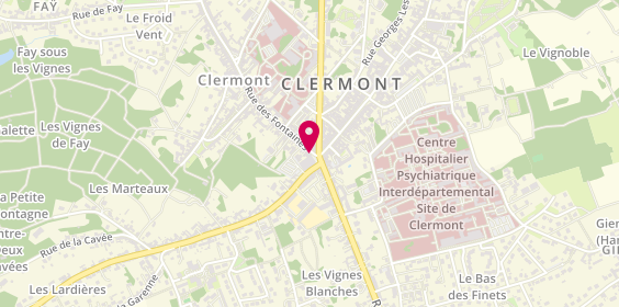 Plan de Auto-Ecole du Centre, 5 Rue des Fontaines, 60600 Clermont