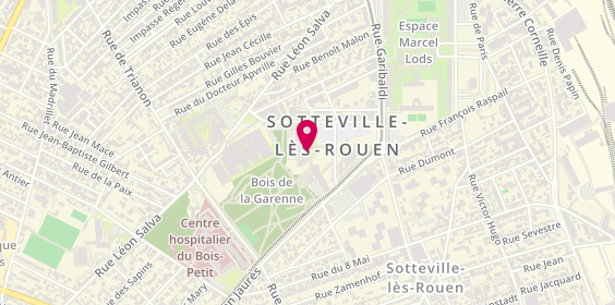 Plan de Auto-école de l'Hotel de ville, 27 place de l'Hôtel de Ville, 76300 Sotteville-lès-Rouen