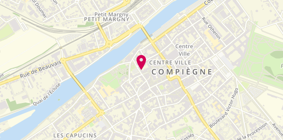 Plan de ECF - École de Conduite Française | Compiègne, 11-13 Rue Jeanne d'Arc, 60200 Compiègne