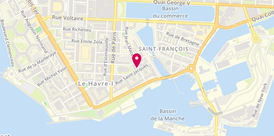 Plan de Auto-Ecole.net, 33 Galions, 76600 Le Havre