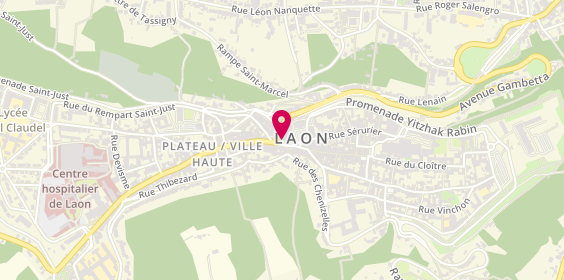 Plan de Auto-École WEE PERMIS, 10 Bis Rue du Bourg, 02000 Laon