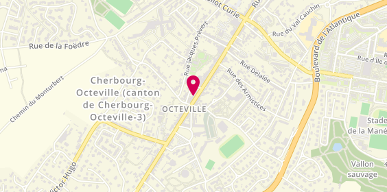 Plan de Permis B Formation Octeville, 86 Rue Roger Salengro, 50130 Cherbourg-en-Cotentin