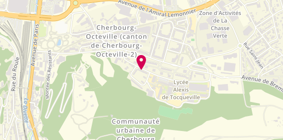 Plan de Auto-école du Maupas, 26 avenue Henri Poincaré, 50100 Cherbourg-en-Cotentin