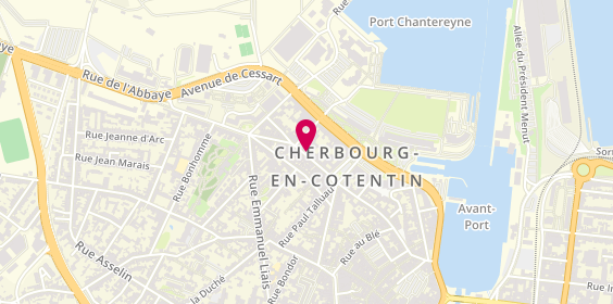 Plan de Ste d'Ecole de Conduite Cherbourgeoise Auto-Moto, 18 Rue de la Paix, 50100 Cherbourg-en-Cotentin