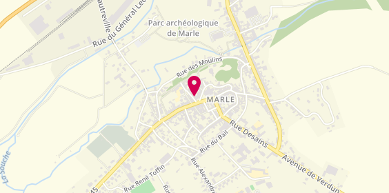 Plan de Auto école de Marle, 18 Rue Lalouette, 02250 Marle