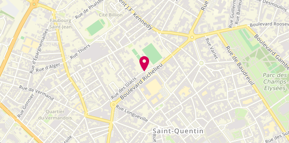Plan de BERSEZ David, 3 Rue des Glacis, 02100 Saint-Quentin