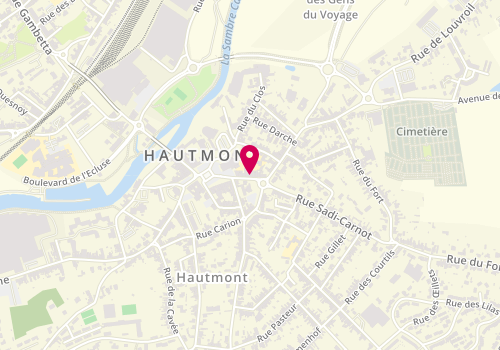 Plan de Auto-Moto Ecole Fabrice, 13 Rue Nationale, 59330 Hautmont