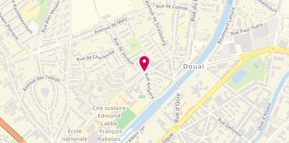 Plan de BUSIN Arnaud auto ecole, 272 Rue Charles Bourseul, 59500 Douai