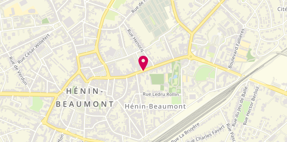 Plan de Auto école Lubek Henin-beaumont, 210 Rue Élie Gruyelle, 62110 Hénin-Beaumont