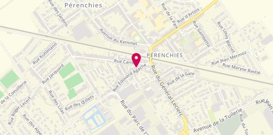 Plan de Auto Ecole Azur, 16 Rue Edouard Agache, 59840 Pérenchies