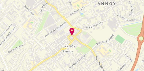 Plan de Auto Ecole Casteleyn, 9 Rue des Bouchers, 59390 Lannoy