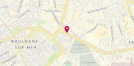 Plan de C.E.R, 23 avenue de Lattre de Tassigny, 62200 Boulogne-sur-Mer