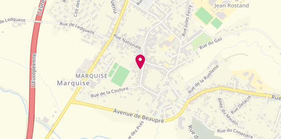 Plan de Acam, 14 Rue Sainte-Barbe, 62250 Marquise