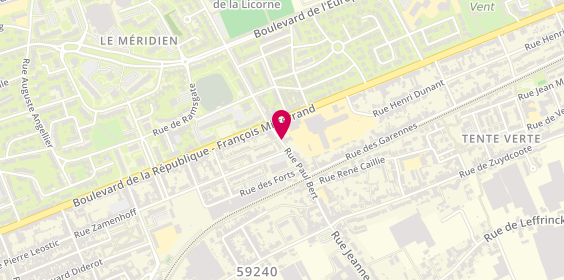 Plan de Auto école Poincaré, 40 Rue Paul Bert, 59240 Rosendael